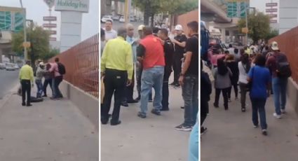 Video: Chofer de ruta y pasajero pelean en avenida Universidad