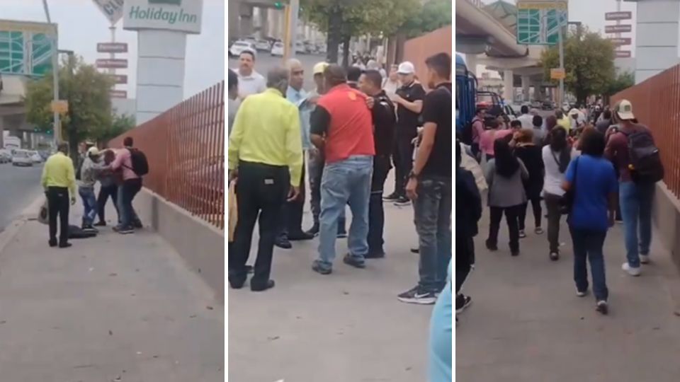 Captan pelea entre chofer de camión y usuario en San Nicolás