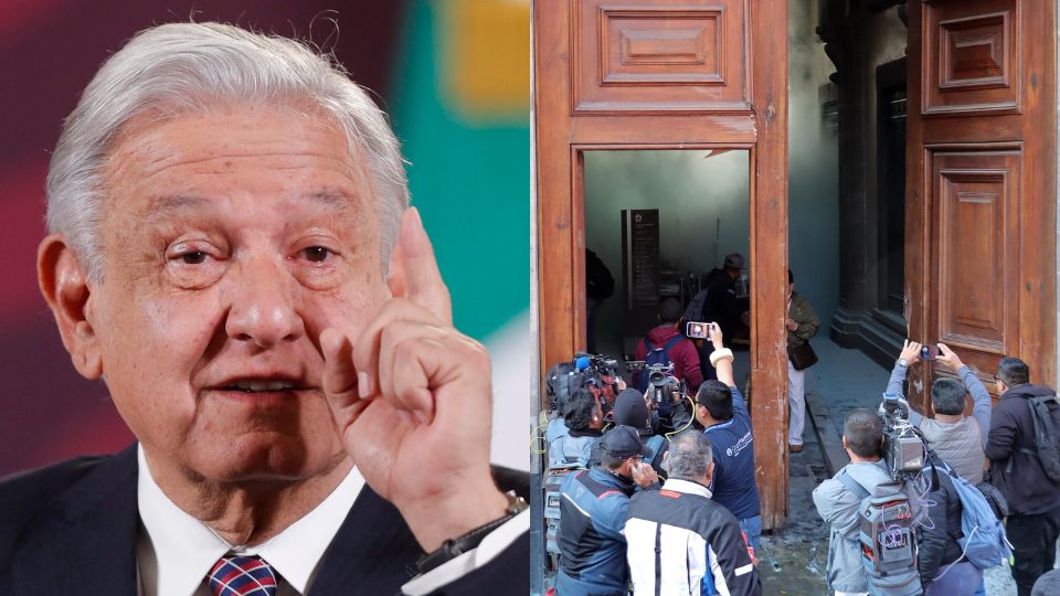 AMLO afirma que opositores están detrás del portazo en Palacio Nacional