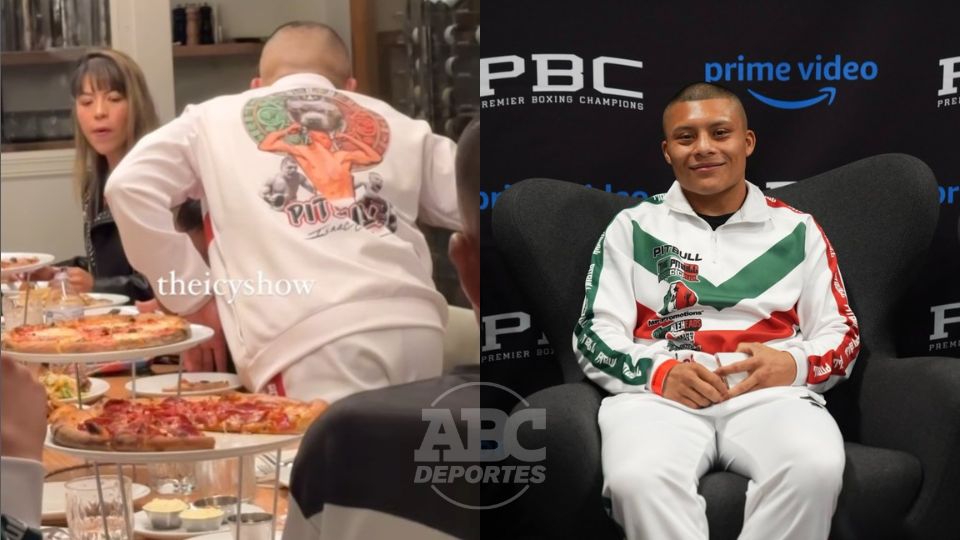 'Pitbull' Cruz salió a festejar la victoria con su familia a un restaurante de Pizzas.