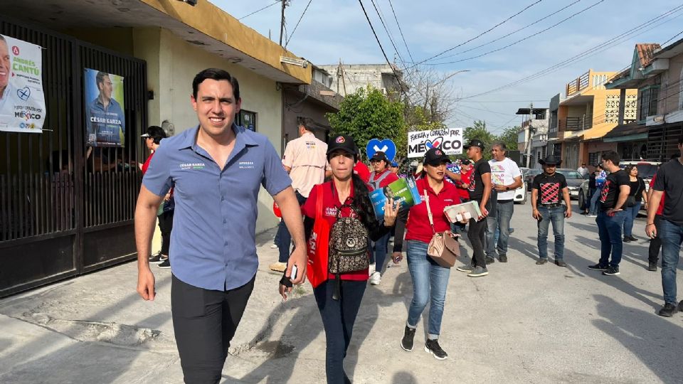 César Garza Arredondo, candidato de la coalición “Fuerza y Corazón por Nuevo León” a la alcaldía de Apodaca.