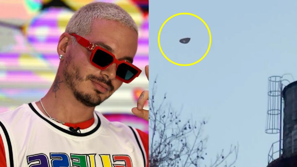 J Balvin capta objeto en el cielo