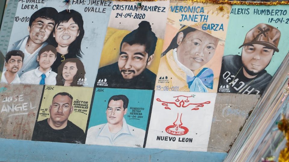 Mural de personas desaparecidas