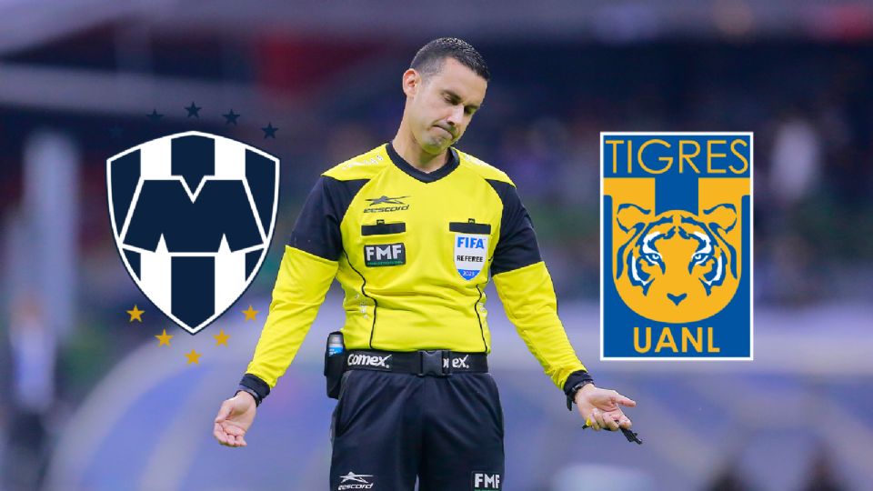 El silbante mexicano dirigirá el duelo entre Rayados y Tigres este sábado 13 de abril en el Estadio BBVA.