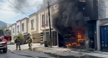 Se incendia casa en colonia Nexxus Diamante, en Escobedo; desalojan a 5 personas