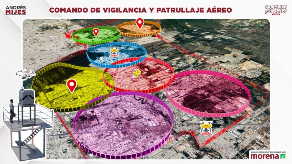 Mijes propone vigilancia aérea para Escobedo.