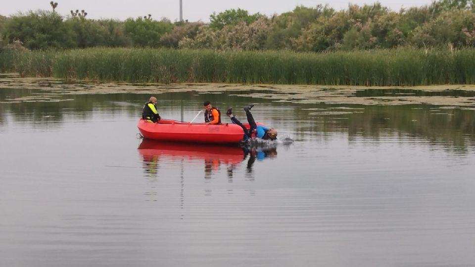 Una persona fue localizada sin vida en una laguna de Zuazua; continúa la búsqueda de una segunda