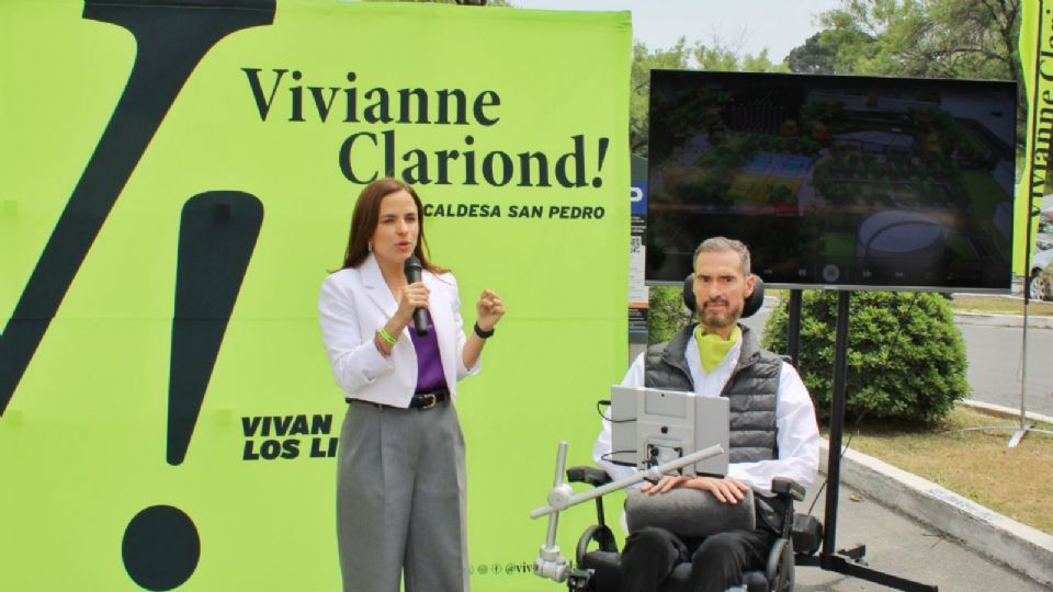 Vivianne Clariond en la presentación de proyecto de gran parque deportivo y cultural.