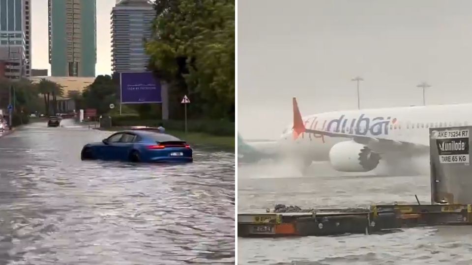 Inundaciones en Dubái