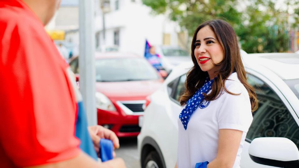 Lily Olivares, candidata del Partido Acción Nacional (PAN).