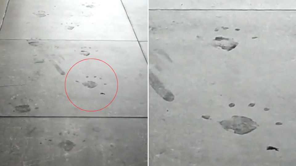 Huellas captadas en centro comercial; las atribuyen a fantasmas