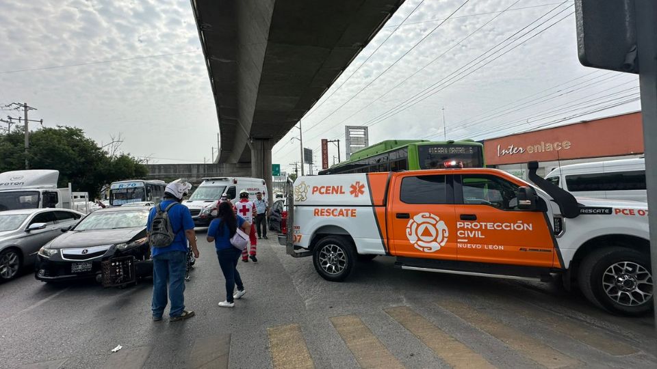 Accidente vial en Monterrey