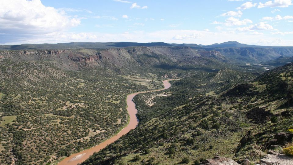 Río Grande o Río Bravo ubicado en la frontera entre México y Estados Unidos.