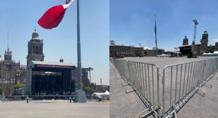 Alistan escenario para concierto de Interpol en el Zócalo de la CDMX