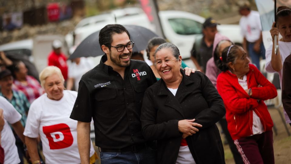 David de la Peña, candidato de la coalición “Fuerza y corazón por Nuevo León” a la alcaldía de Santiago.