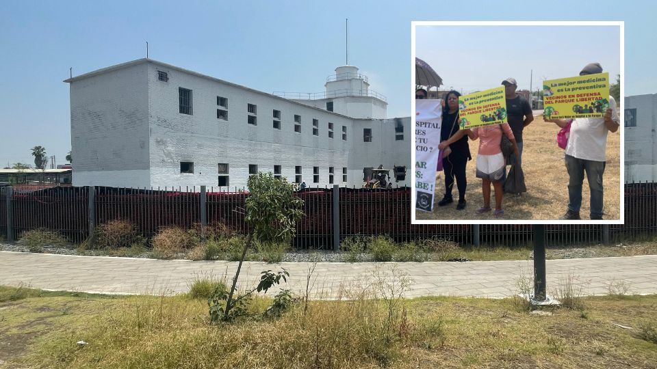 Al menos 20 personas intentaron frenar el ingreso de las maquinarias pesadas en la zona del Parque Libertad en Monterrey