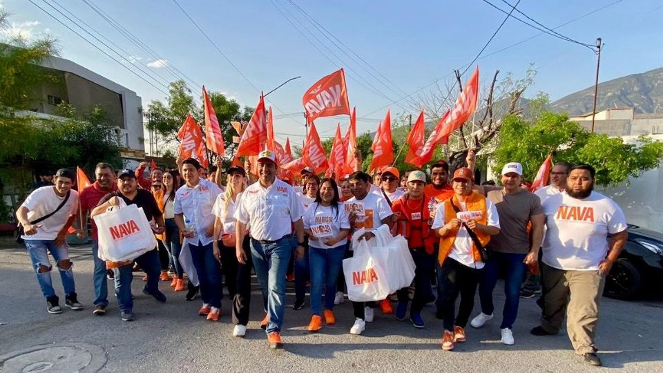 Jesús Nava arranca campaña en Santa Catarina.