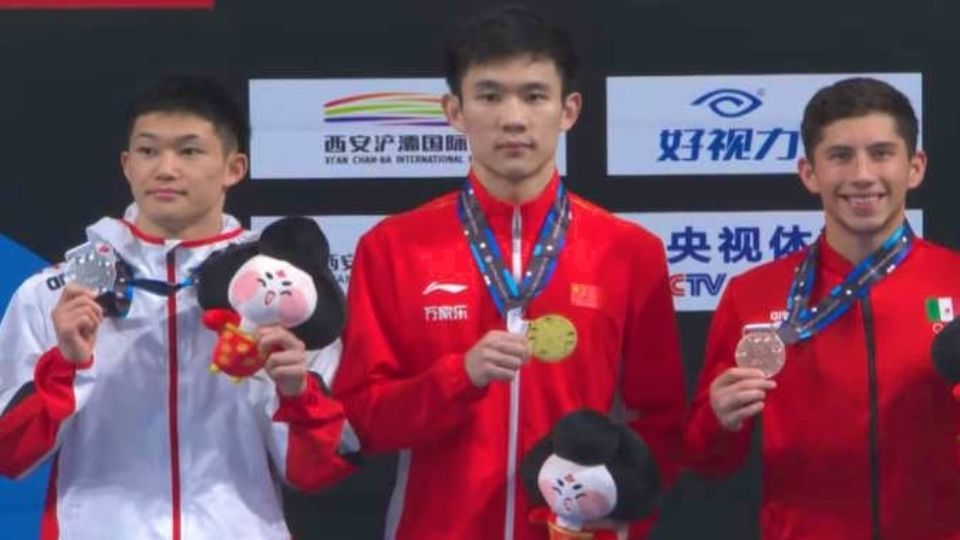 Randal Willars ganó la medalla de bronce en la Súper Final del Mundial de Clavados Xian 2024.