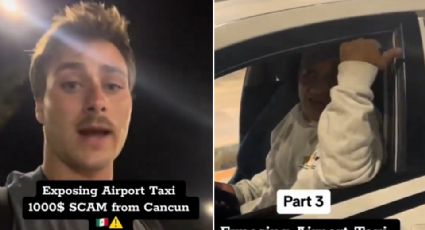 Video: Turista canadiense exhibe a taxista que quiso cobrarle mil dólares en Cancún