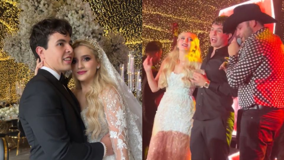 La boda fue celebrada en la Nave Lewis del Parque Fundidora.