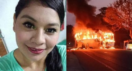 Mamá lanza a su hijo por la ventana de autobús incendiado; ella muere en Tabasco