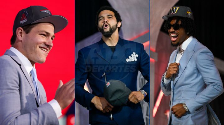 NFL: Caleb Williams, Jayden Daniels y Drake Maye, selecciones 1, 2 y 3 del Draft