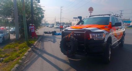 Fallece motociclista tras accidente vial en Monterrey