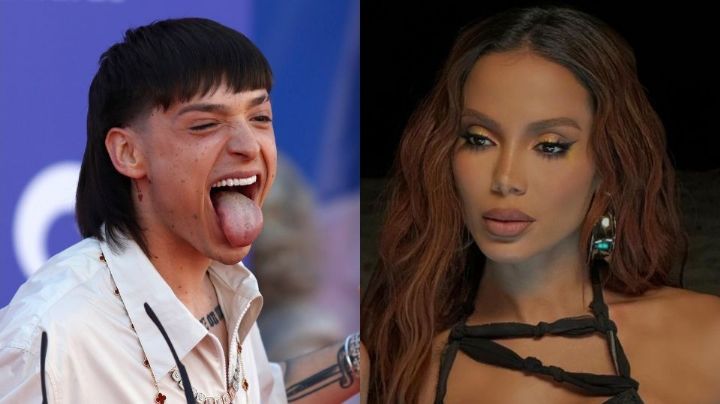 Video: Capta a Peso Pluma besando a Anitta en un antro de Las Vegas