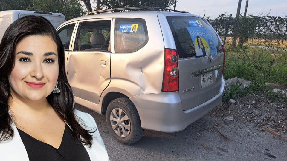 El auto donde viajaba Linda Padilla fue atacado durante un recorrido de campaña en Guadalupe