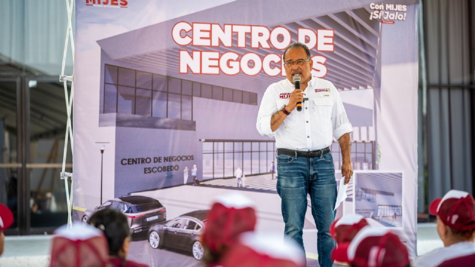 Andrés Mijes, candidato de Morena a la alcaldía de Escobedo.