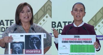 Xóchitl Gálvez combate; Claudia Sheinbaum se cuida en el segundo debate