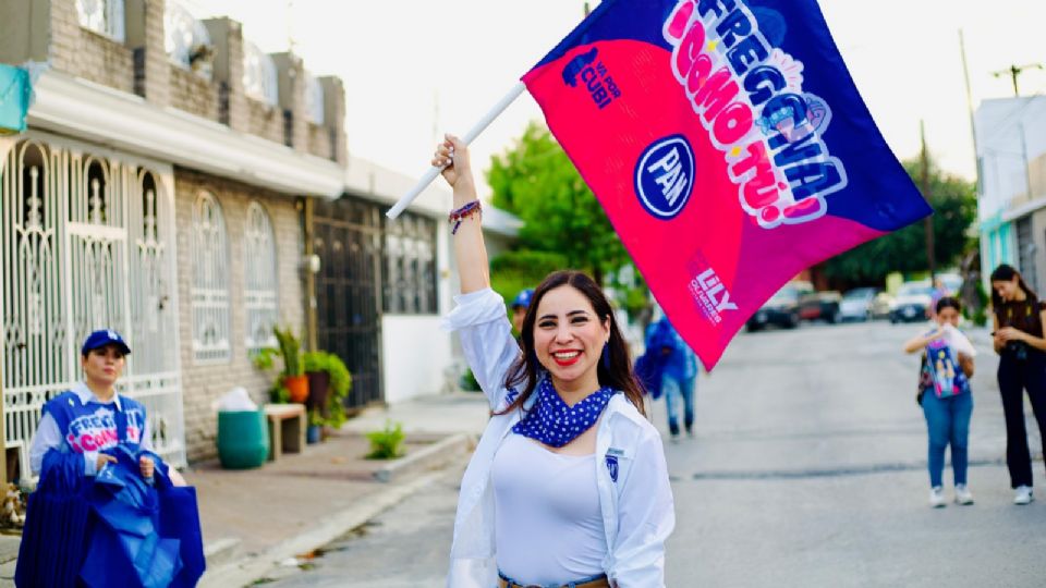 Lily Olivares, candidata de la coalición Fuerza y Corazón por México al Distrito Federal número cuatro