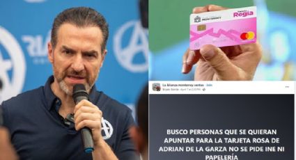 Adrián de la Garza niega que su equipo ofrezca la 'Tarjeta Regia' 