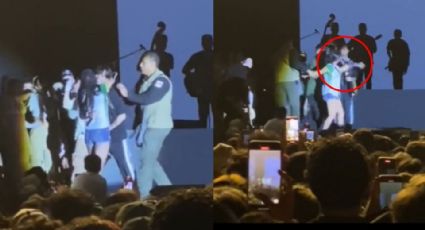 Video: Natanael Cano lanza celular de fan que se subió al escenario en Sinaloa