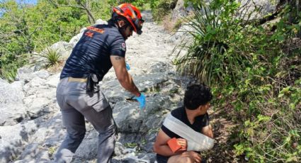 Joven cae y se lesiona cuando escalaba el Cerro de la Silla