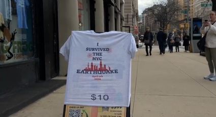 En solo dos horas empiezan a vender camisetas con la leyenda 'Sobreviví al sismo en NY'