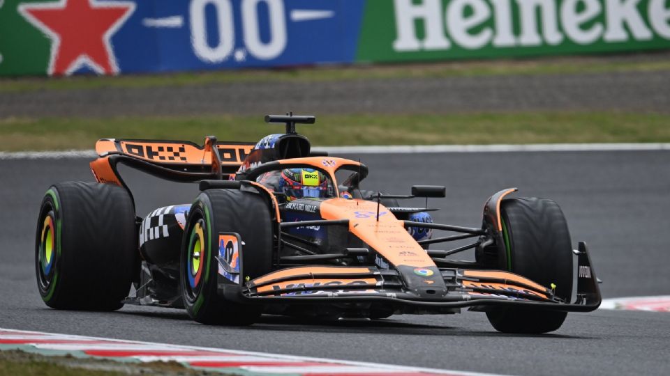 Oscar Piastri (McLaren) marcó el mejor tiempo en el segundo entrenamiento libre del Gran Premio de Japón.