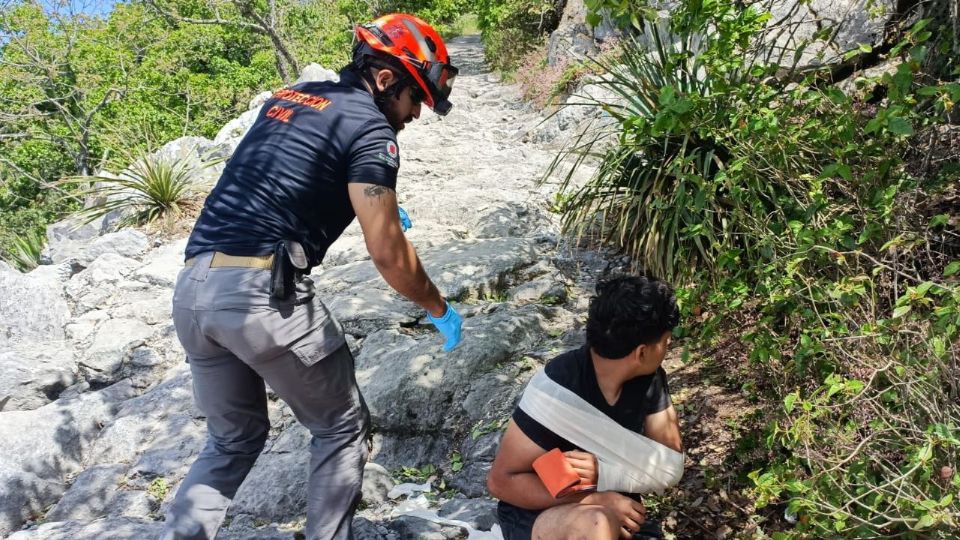 Joven rescatado en Cerro de la Silla