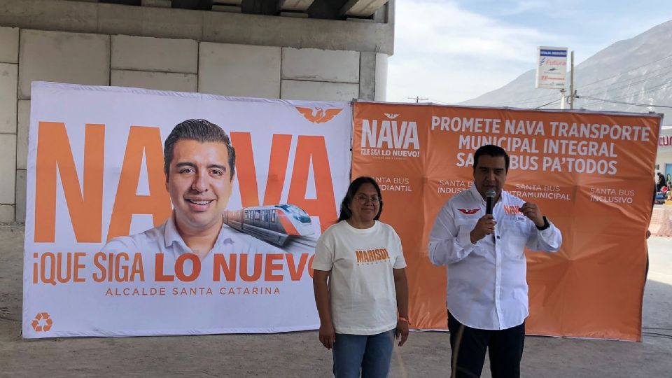 Jesús Nava, alcalde con licencia y candidato de MC a segundo trienio en Santa Catarina.