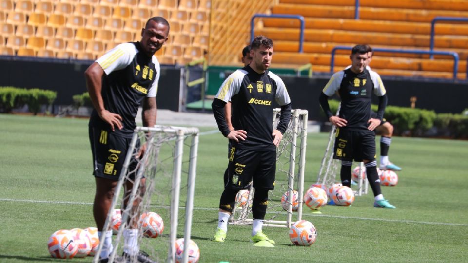 Tigres entrena con Lainez, Ozziel y Marcelo separados.