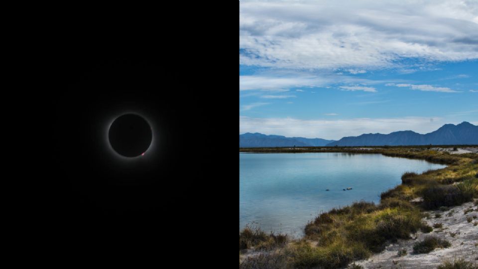 Eclipse solar atrae turistas nacionales y extranjeros a Cuatro Ciénegas, Coahuila.