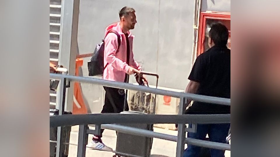 Lionel Messi, jugador del Inter Miami, llega a Monterrey