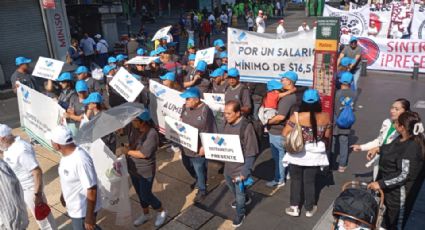 Trabajadores capitalinos salen a las calles y reclaman mejores condiciones laborales