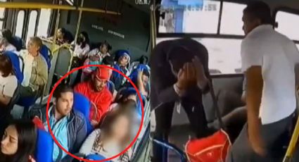 VIDEO: Chofer de camión urbano defiende a mujer que fue acosada por un pasajero en Edomex