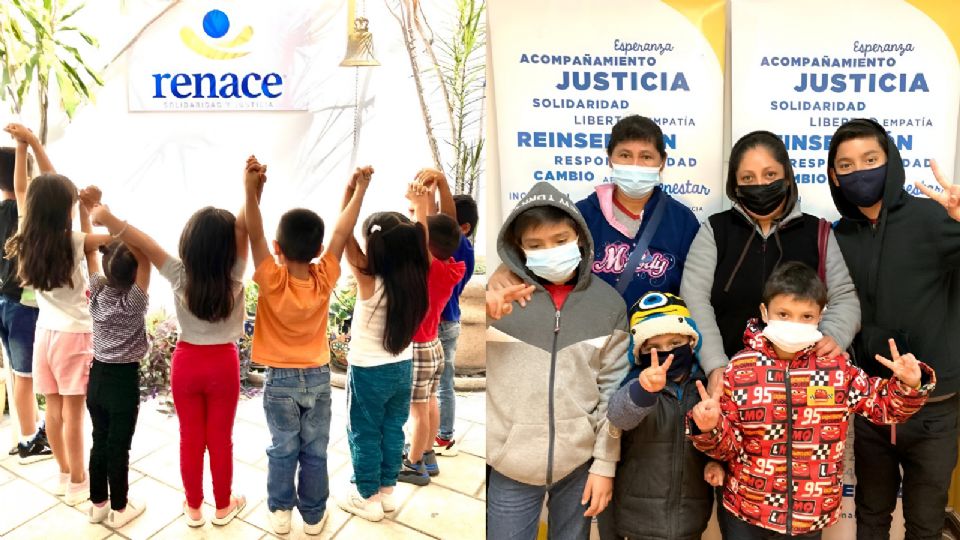 Niños apoyados por la asociación Renace ABP.