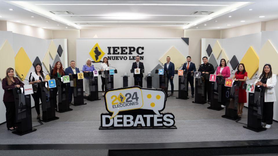 El debate fue organizado por el Instituto Estatal Electoral y de Participación Ciudadana de Nuevo León.