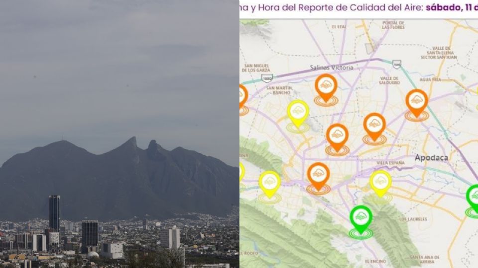 Predomina la mala calidad del aire en Monterrey