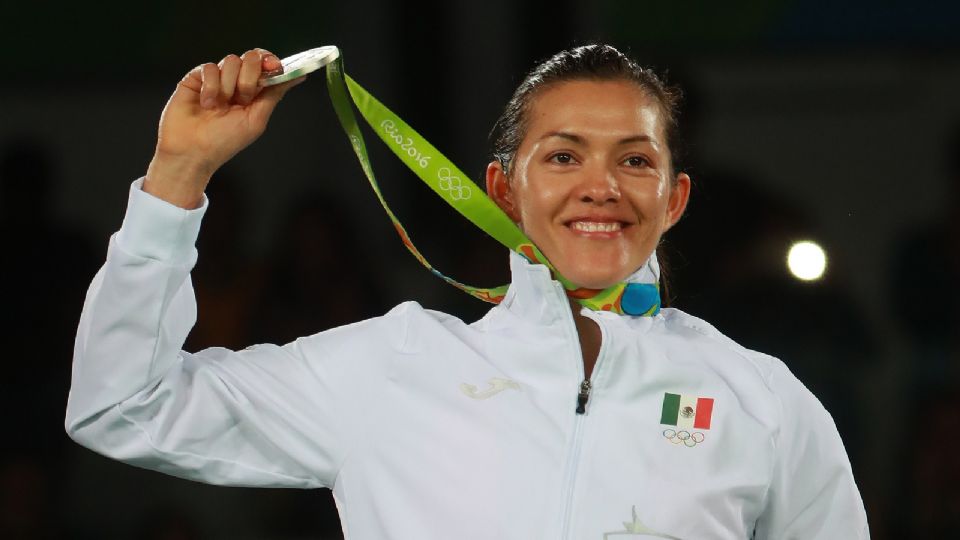 Maria del Rosario Espinoza de Mexico durante la final del taekwondo femenil en la categoría +67 kilogramos de los Juegos Olímpicos de Rio 2016