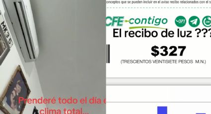 A más de 40 grados, regio prende el clima todo el día y paga 327 pesos, ¿Cómo le hace?