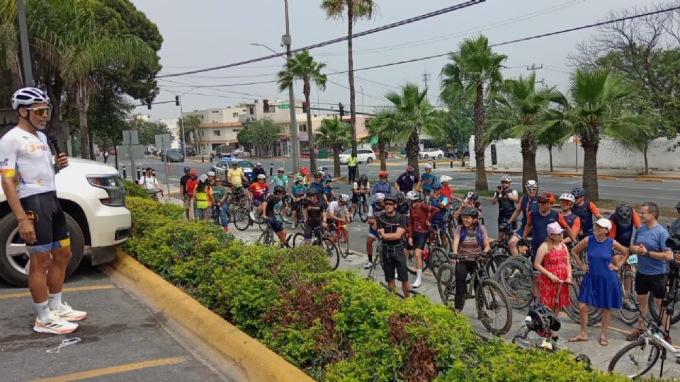 Manifestación de ciclistas.